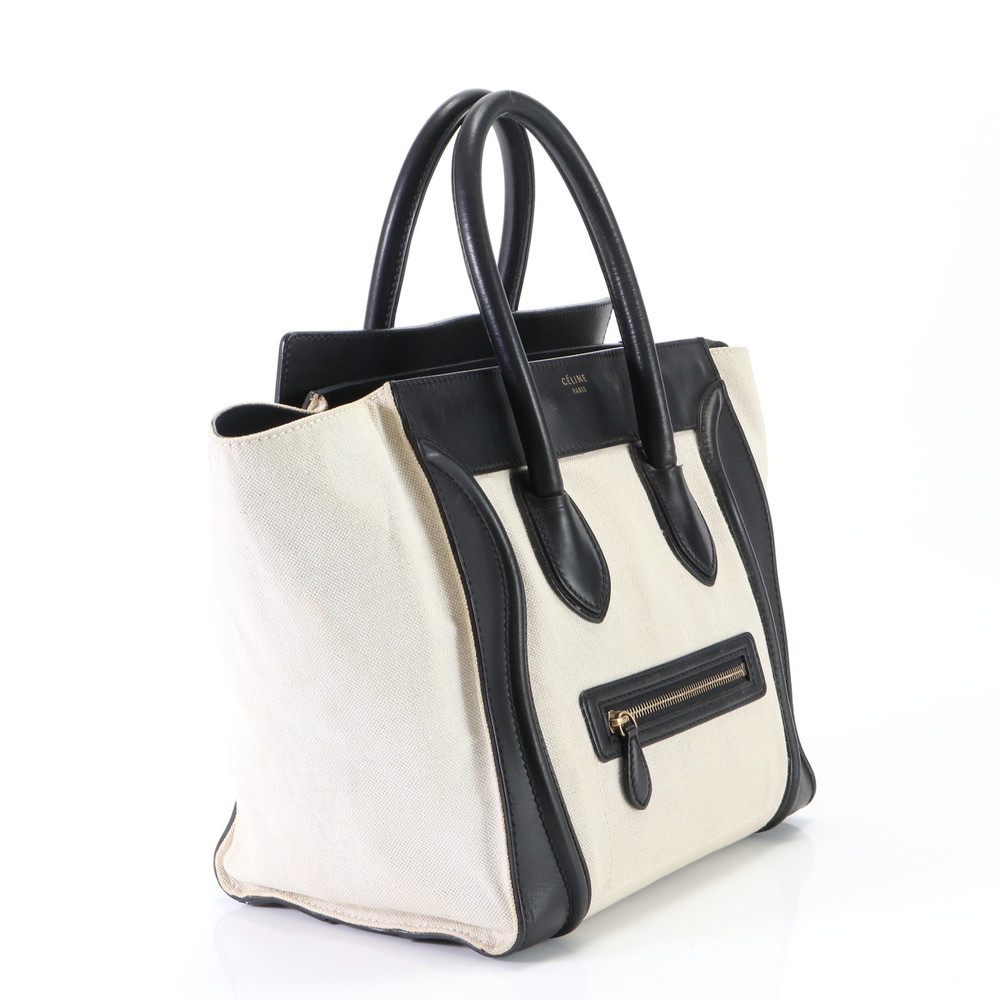 Celine Luggage Mini Shopper Leather Tote Bag - Picture 3 of 13